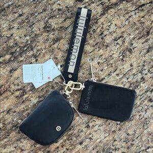 Lululemon Black Keychain Pouch Duo